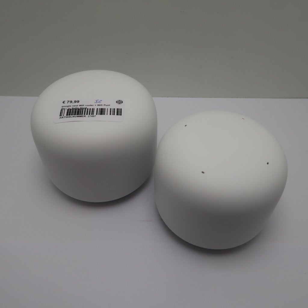 Google Nest Wifi router + Wifi Punt Wit | In Nette Staat, Computers en Software, Google, Zo goed als nieuw, Press@google.com, 1600 Amphitheatre Parkway
Mountain View, CA 94043
USA