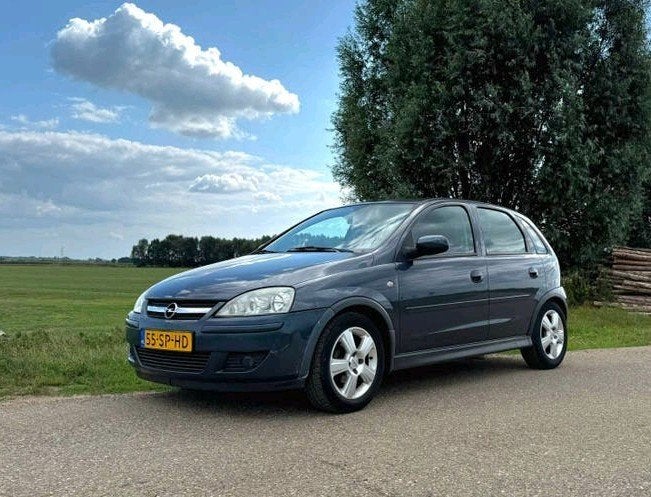 Opel Corsa 1.2 16V Twinport 5D 2006 Grijs, Voorwielaandrijving, 31 €/maand, 4 cilinders, Origineel Nederlands