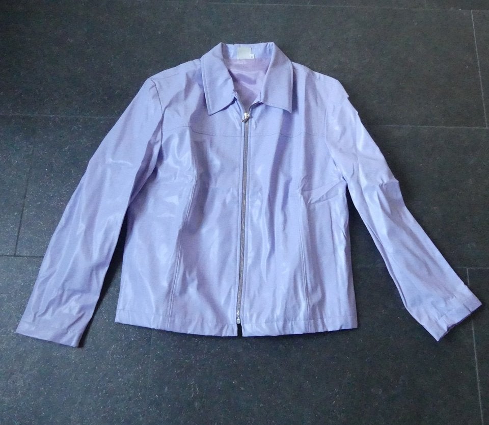 Miss Etam jasje lila imitatieleer blazer maat 44, Kleding | Dames, Paars, Maat 42/44 (L), Ophalen of Verzenden, Jasje