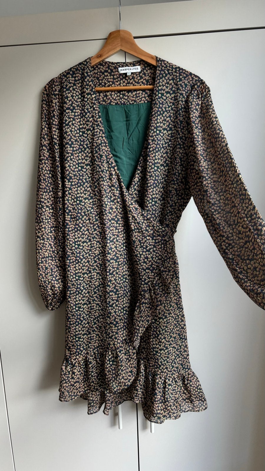 Harper & Yve overslagjurk met bloemenprint - Maat L, Kleding | Dames, Maat 42/44 (L), Ophalen of Verzenden, Zo goed als nieuw