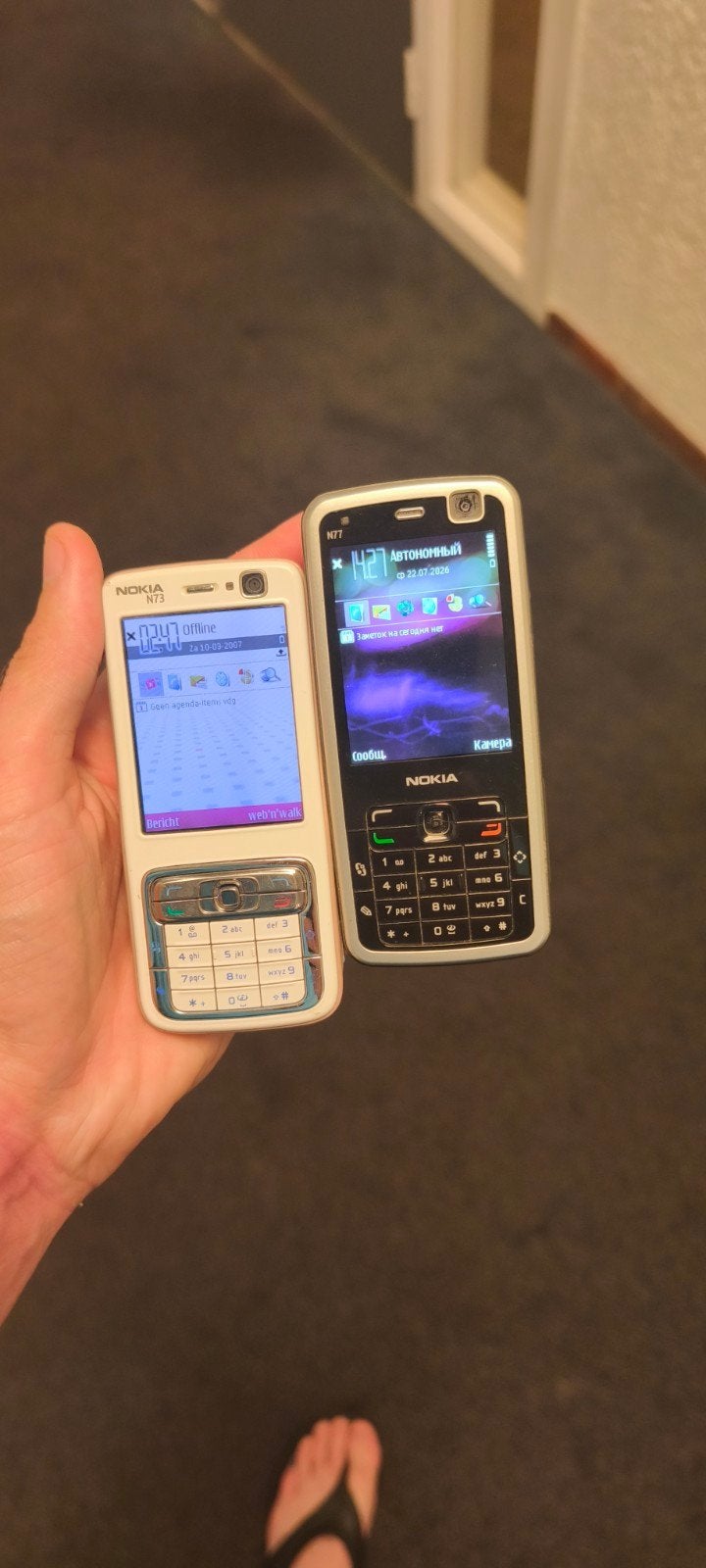 Nokia N73 en Nokia N77 - Klassieke smartphones, Gebruikt, Overige kleuren, Fysiek toetsenbord, 3 tot 6 megapixel