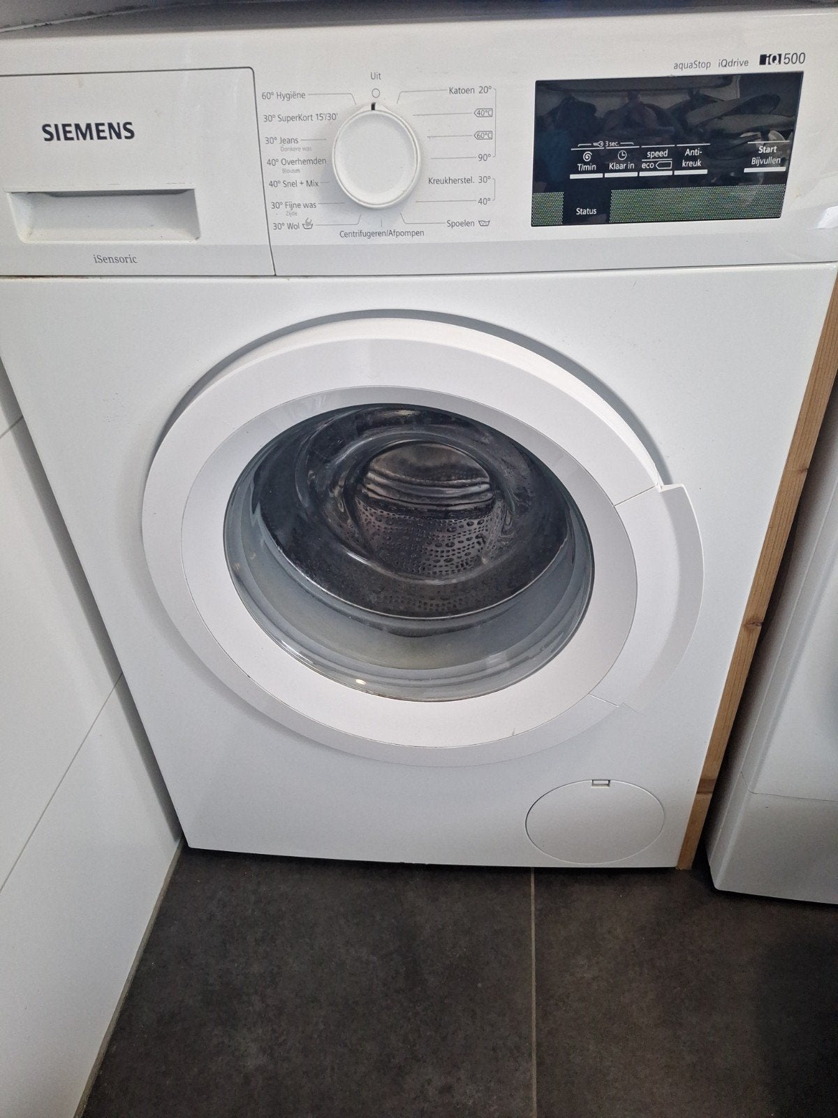 Siemens iQ500 Wasmachine gebruikt, Witgoed en Apparatuur, Wasmachines, Ophalen, 6 tot 8 kg, Gebruikt, Wolwasprogramma