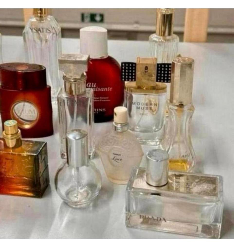 21 parfum fles flesjes parfumfles parfumflesjes verzameling, Ophalen of Verzenden, Zo goed als nieuw, H, H