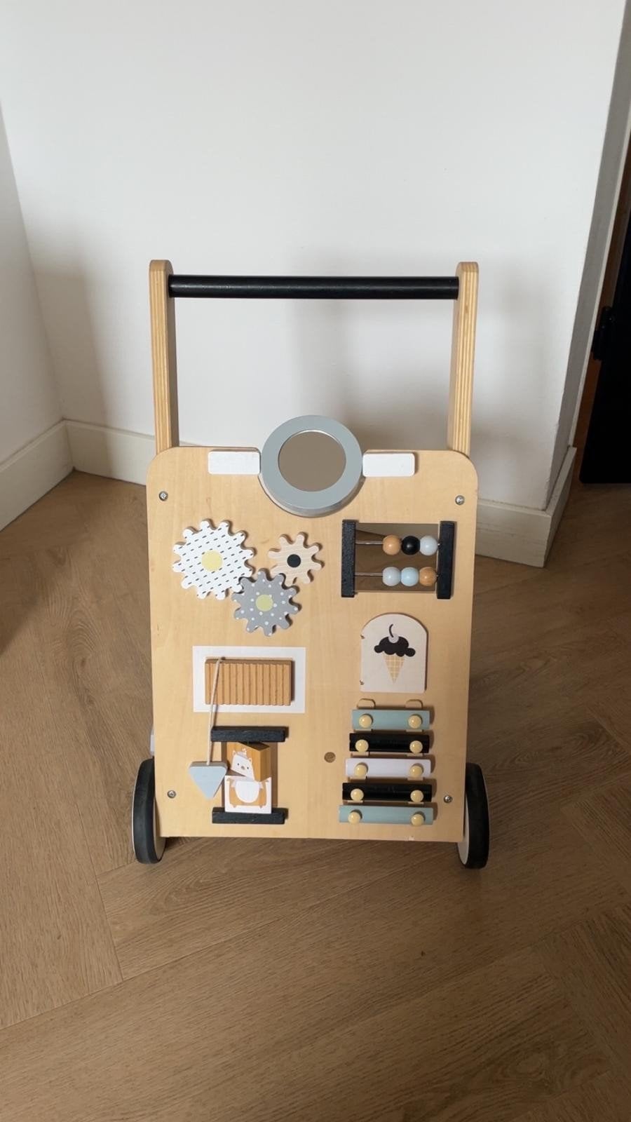 Houten loopwagen met activiteitenpaneel, Ophalen, Gebruikt, Overige typen, Met wieltjes