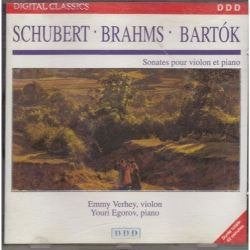 cd Schubert/Brahms/Bartok:sonaten fur Violine & Piano Egorov, Cd's en Dvd's, Cd's | Klassiek, Ophalen, Kamermuziek, Zo goed als nieuw