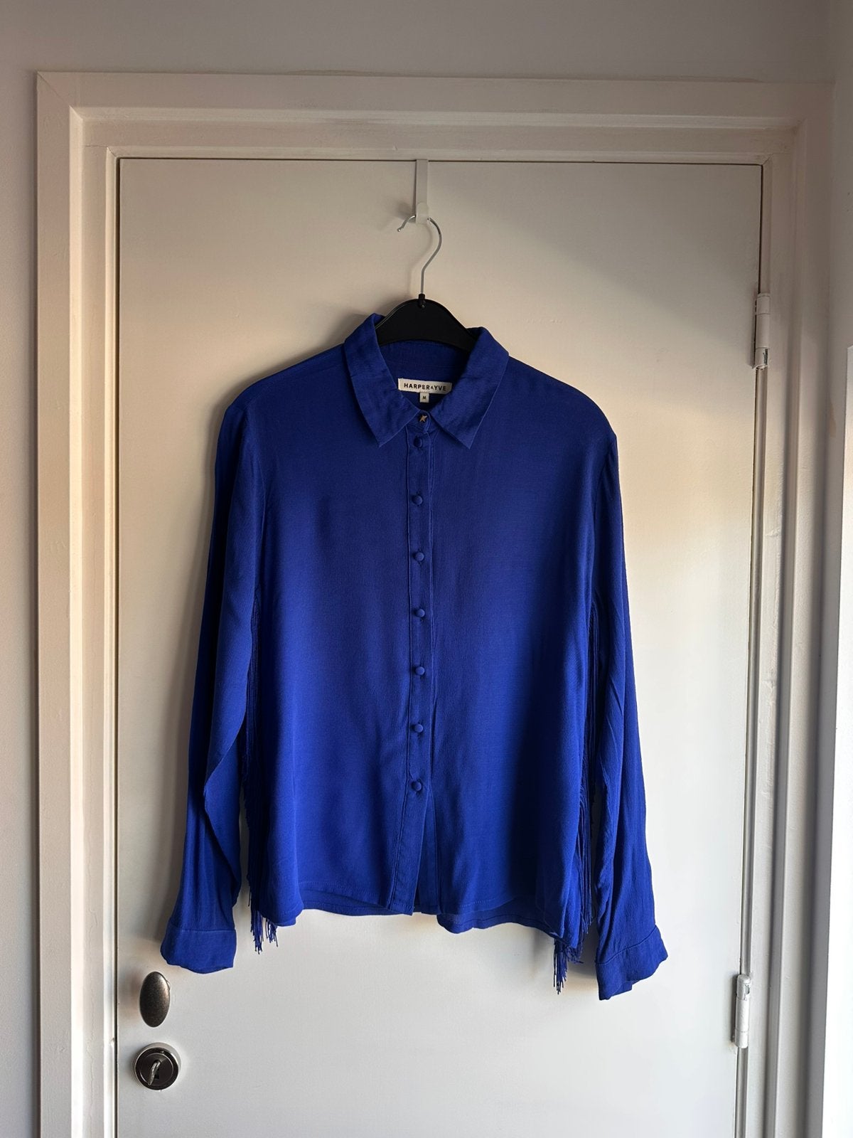 Harper & Yve Kobaltblauwe Blouse - Maat M, Ophalen of Verzenden, Zo goed als nieuw, Maat 38/40 (M), Blauw