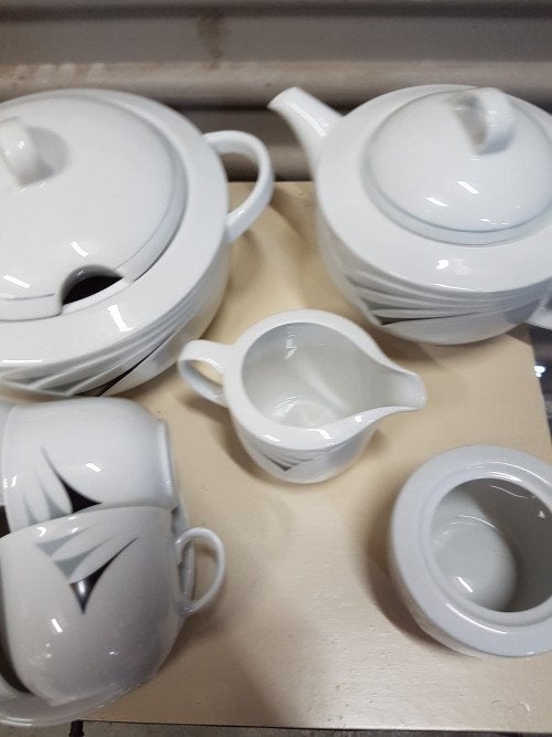 servies winterling zwart grijs, Ophalen of Verzenden, 'T Olde Gre-j, Info@toldegrej.nl, Endepoelstraat 20f Didam