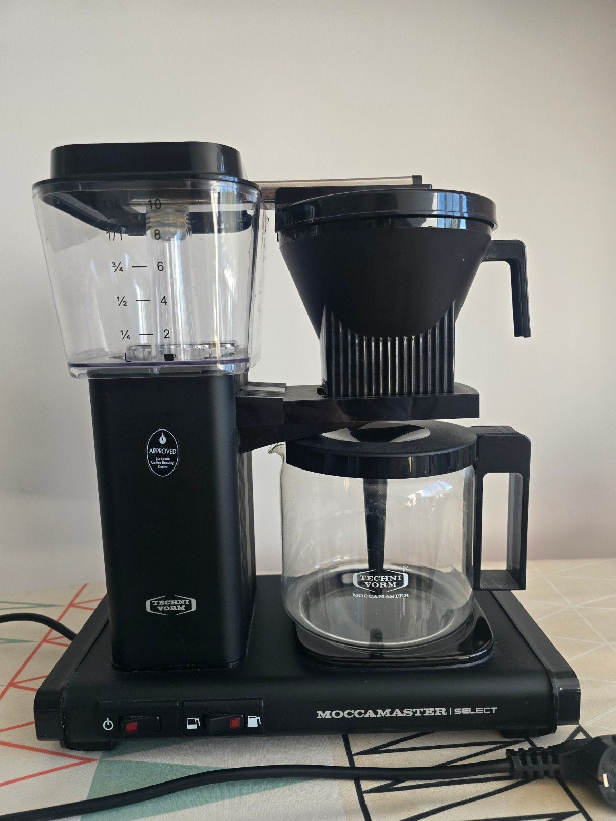 Moccamaster Select filterkoffiezetapparaat zwart, Ophalen, 10 kopjes of meer, Koffiemachine, Gemalen koffie