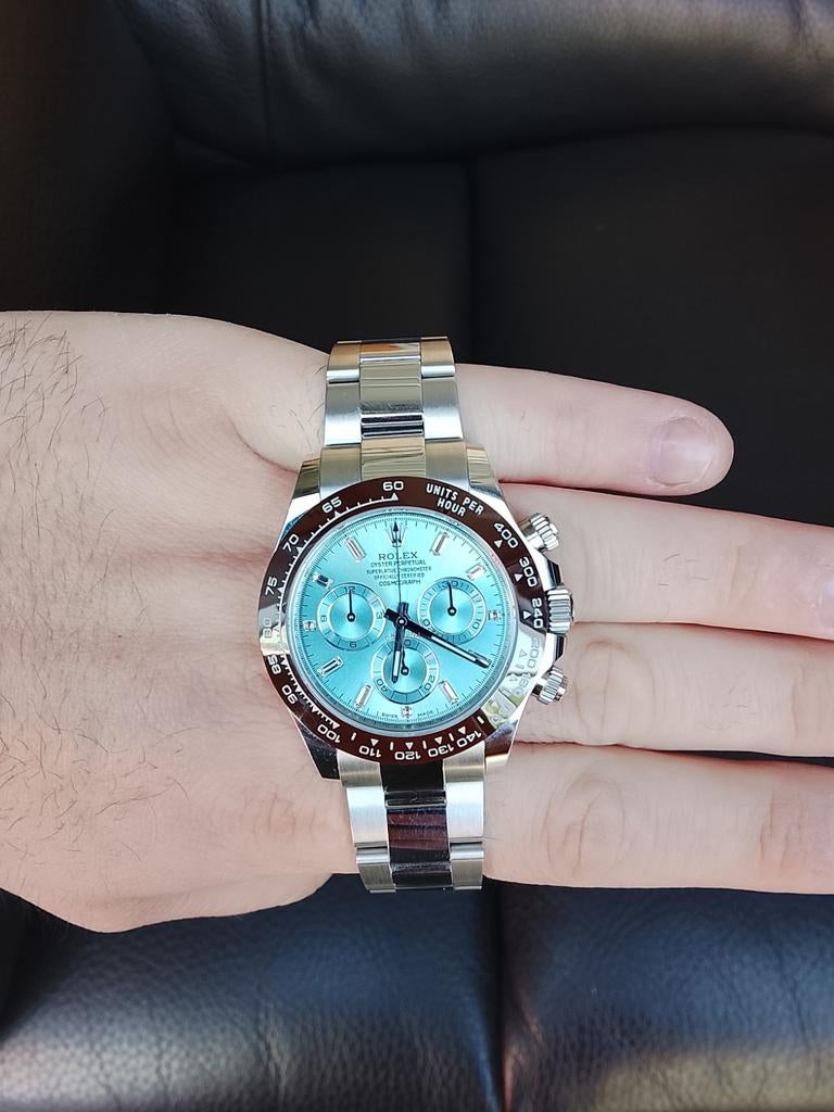 Full set Rolex Daytona platina 116506 bouwjaar 2022, Overige materialen, Rolex, Polshorloge, Overige materialen