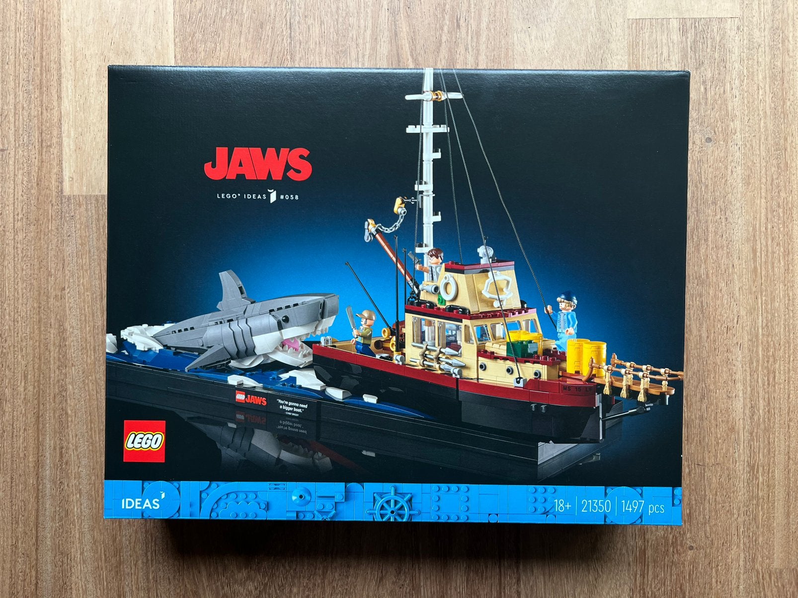 LEGO 21350 Jaws, Ophalen of Verzenden, Zo goed als nieuw