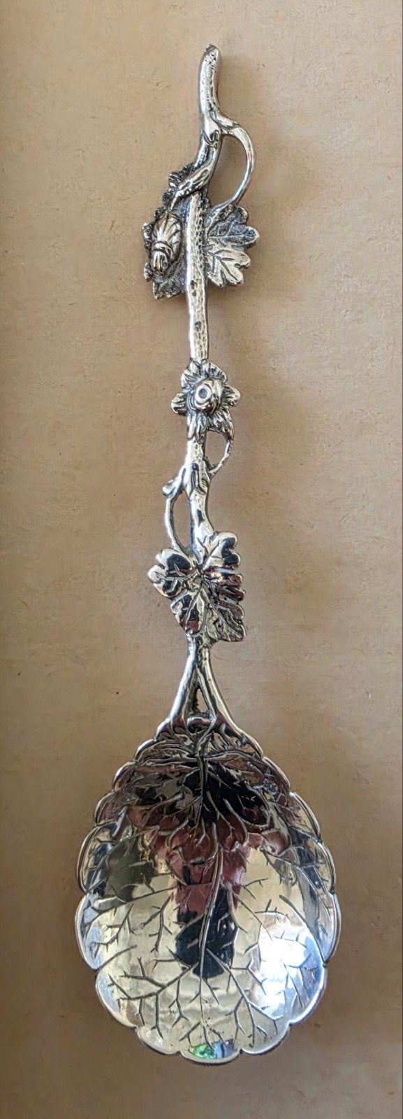 Antieke lepel, 2e gehalte zilver, Zaanse Zilversmederij, Ophalen of Verzenden