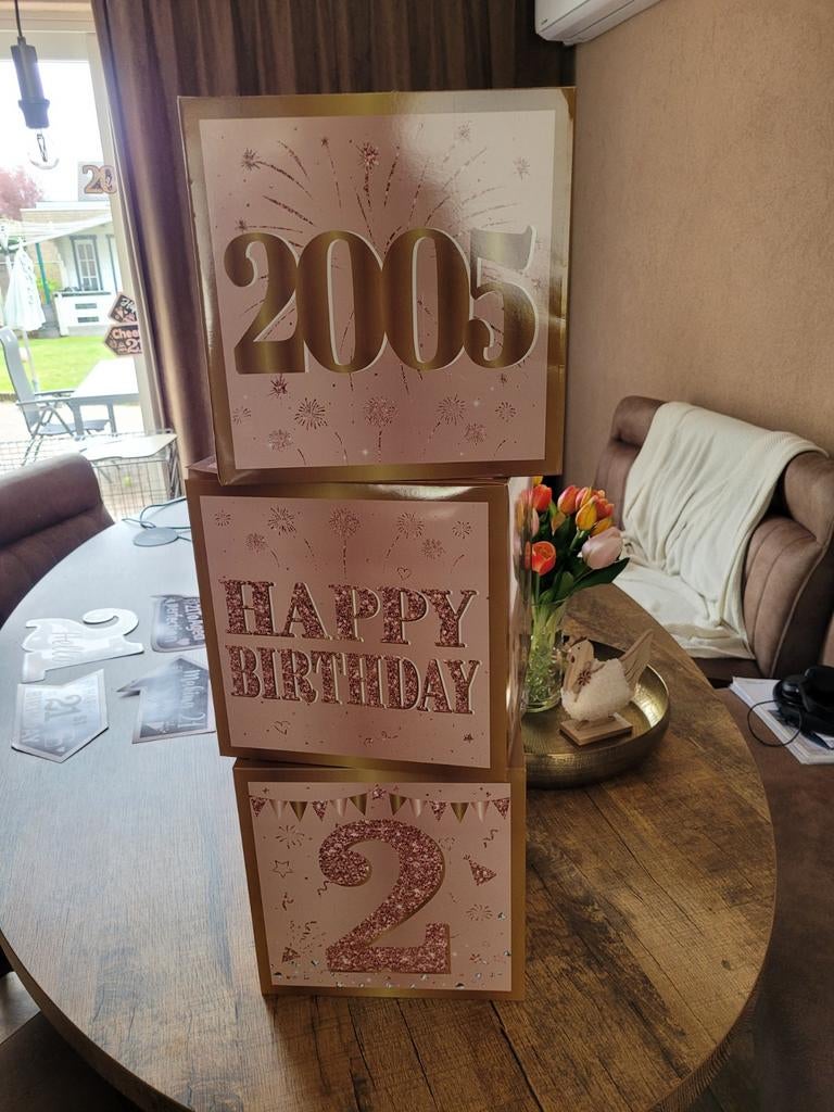 21e Verjaardag Decoratie Set - Roze Goud, Hobby en Vrije tijd, Feestartikelen, Ophalen