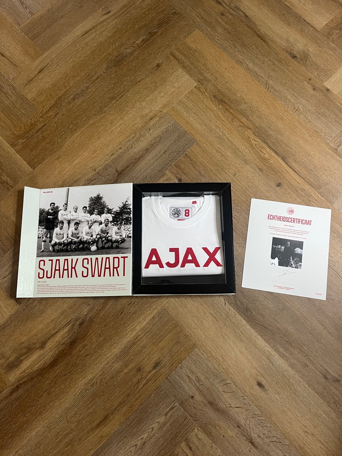 Limited Edition Ajax Sjaak Swart Shirt + Certificaat, Ophalen of Verzenden, Nieuw, Ajax, Shirt