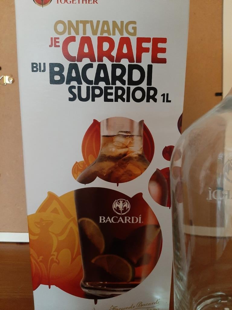 Bacardi karaf met doos, Ophalen of Verzenden, Overige typen
