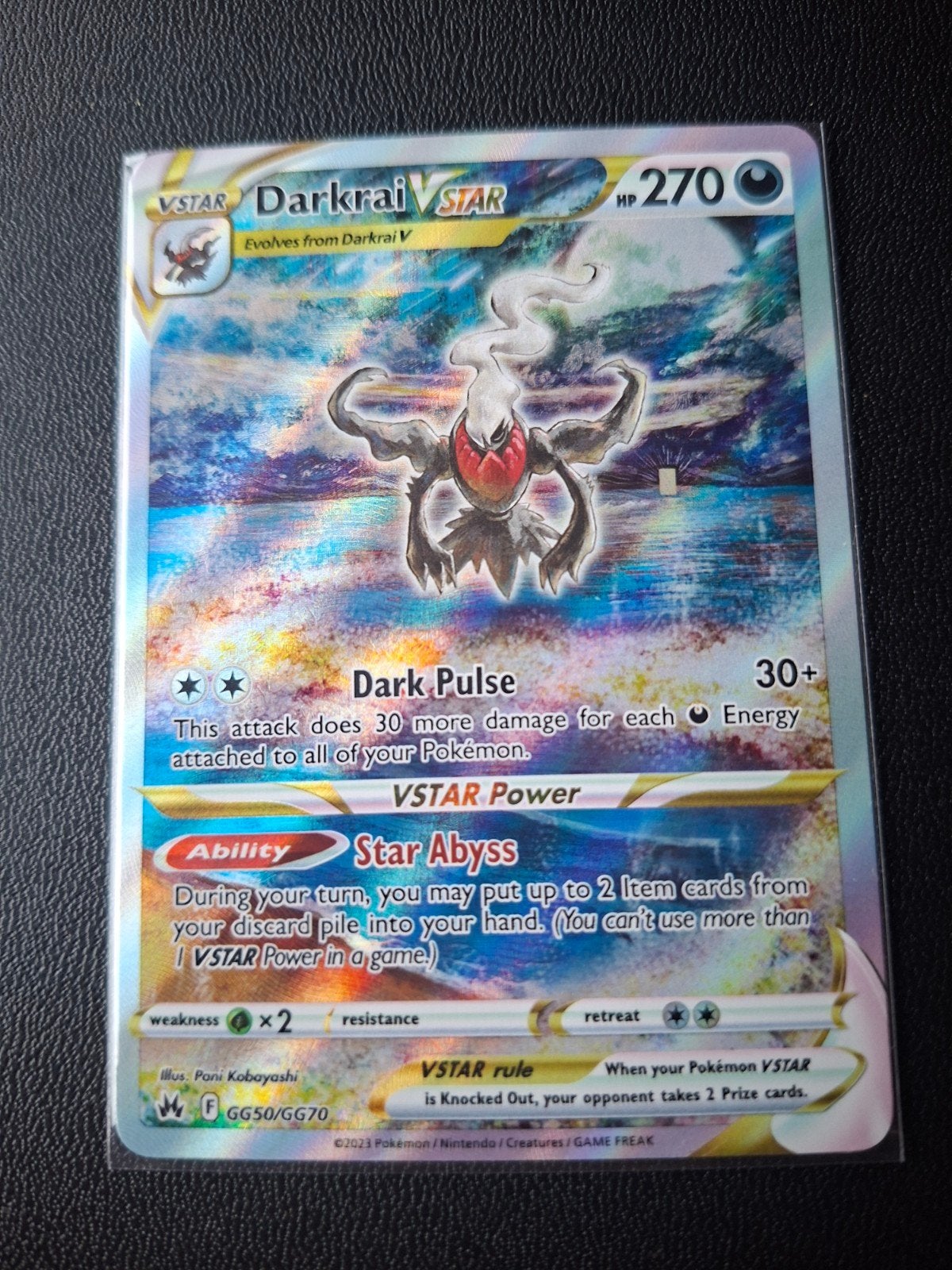 Darkrai VSTAR GG50/GG70 Pokémon Kaart - Zo goed als nieuw, Ophalen of Verzenden, Zo goed als nieuw, Losse kaart
