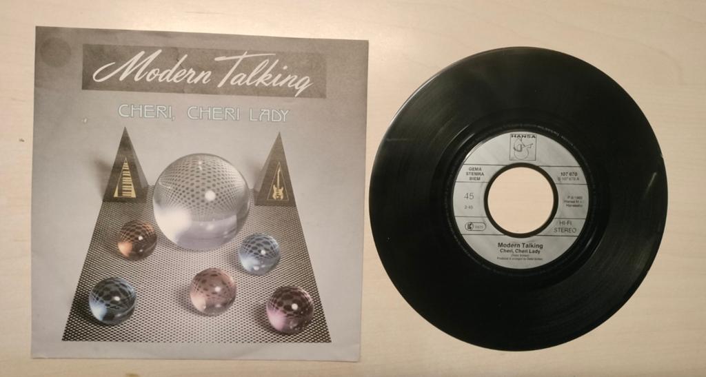 Modern Talking - Cheri, Cheri Lady / (Instrumental), Ophalen of Verzenden, Zo goed als nieuw, Pop
