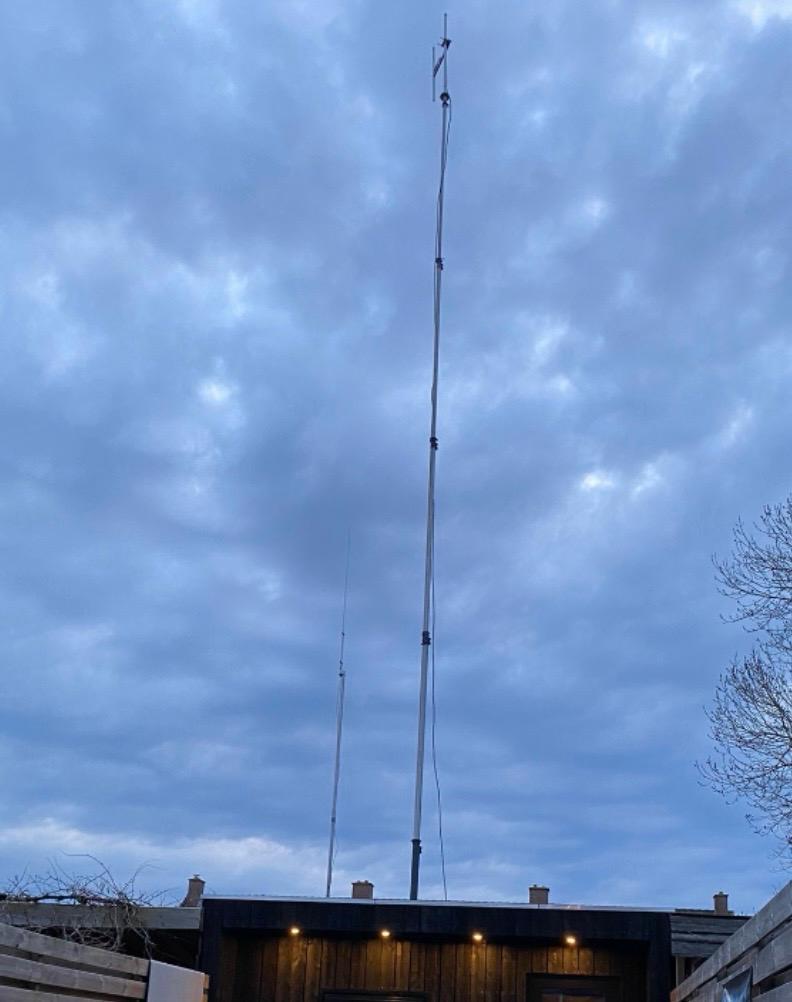 Zendmast 23 meter, Ophalen of Verzenden, Zo goed als nieuw, Mast