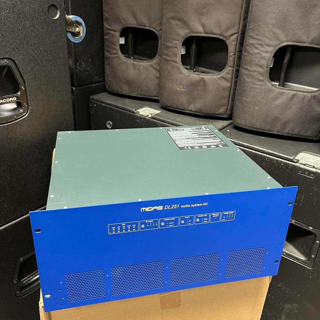 Midas DL251 Audio System I/O - in nieuwstaat, Midas, Midas, Microfooningang, Zo goed als nieuw