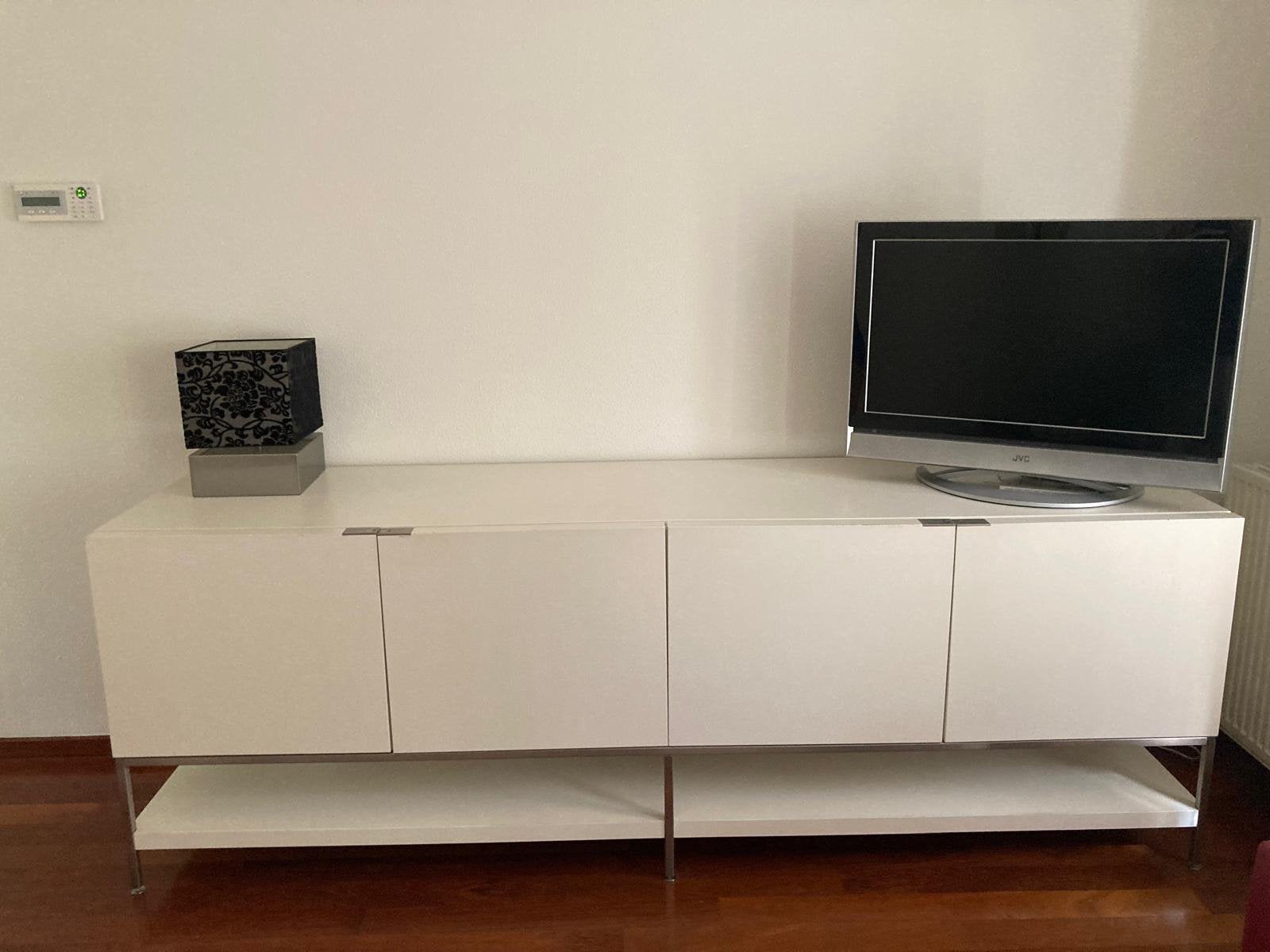 Dressoir kast greeploos in matwit, Huis en Inrichting, Ophalen, Zo goed als nieuw, 50 tot 75 cm, 200 cm of meer