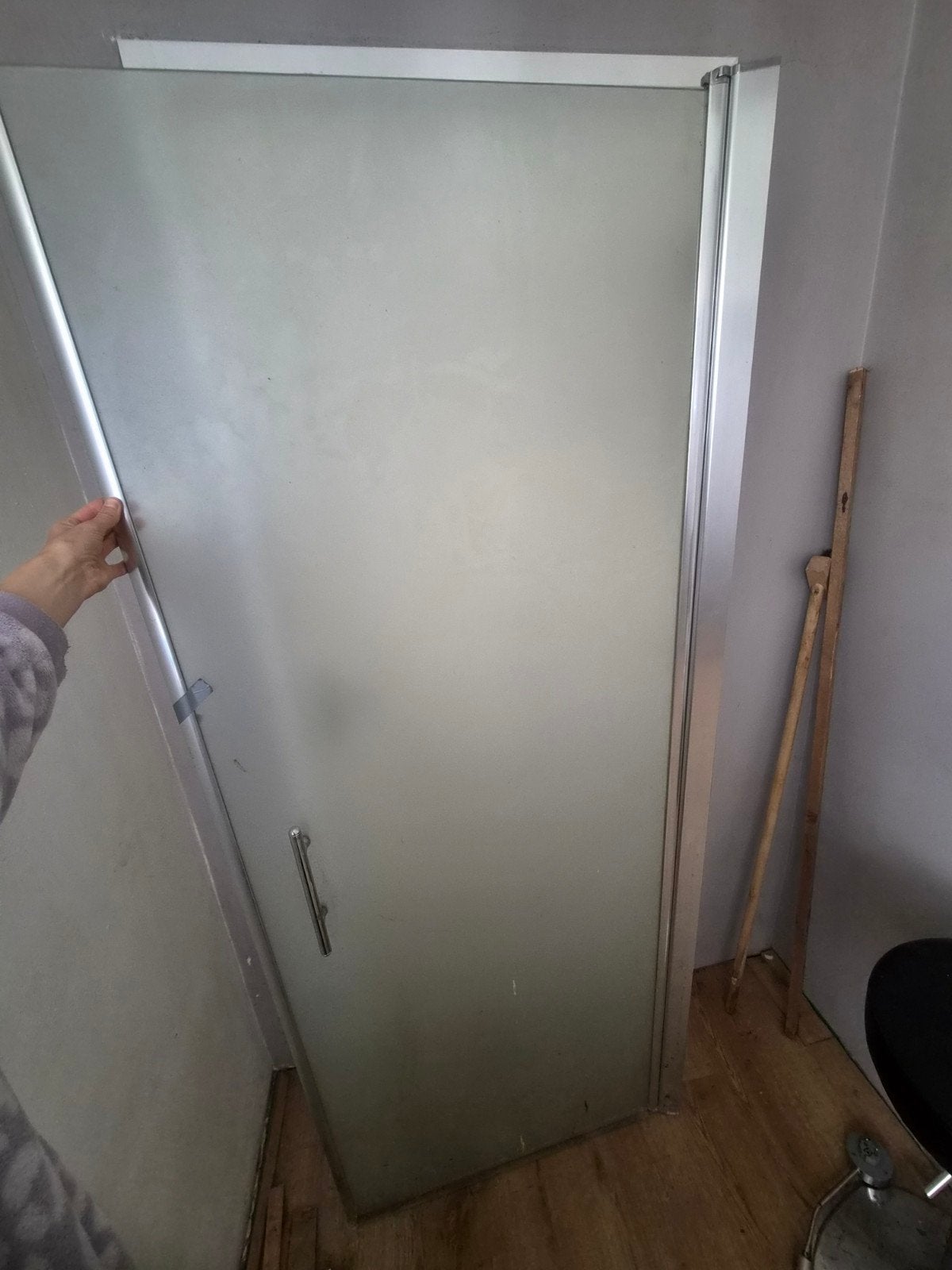 Glazen Douchedeur Matglas - 80 x 190 cm (Nisdeur), Ophalen, Zo goed als nieuw
