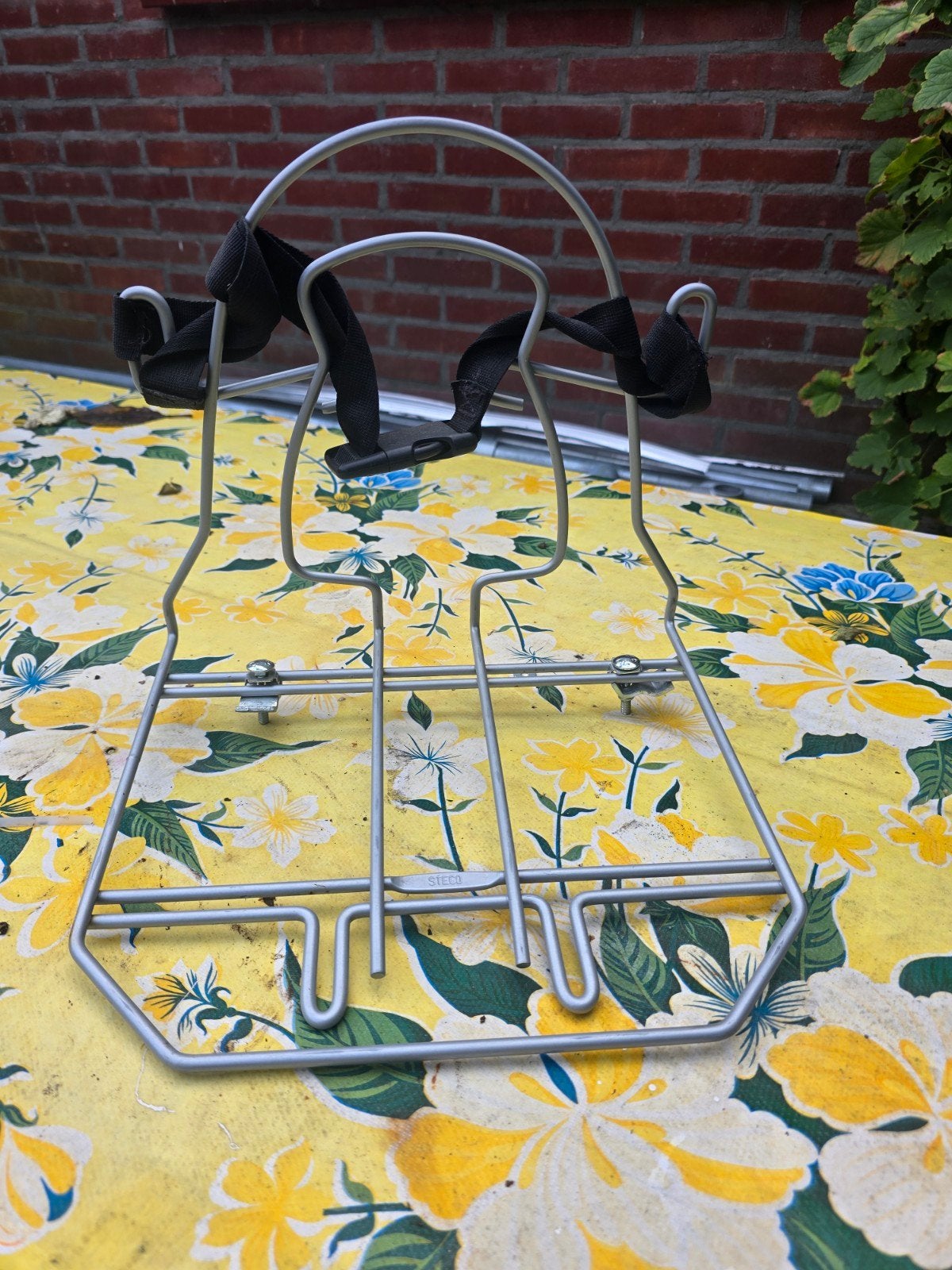 Steco fietsdrager voor kinderzitje - Zo goed als nieuw, Fietsen en Brommers, Ophalen of Verzenden, Zo goed als nieuw