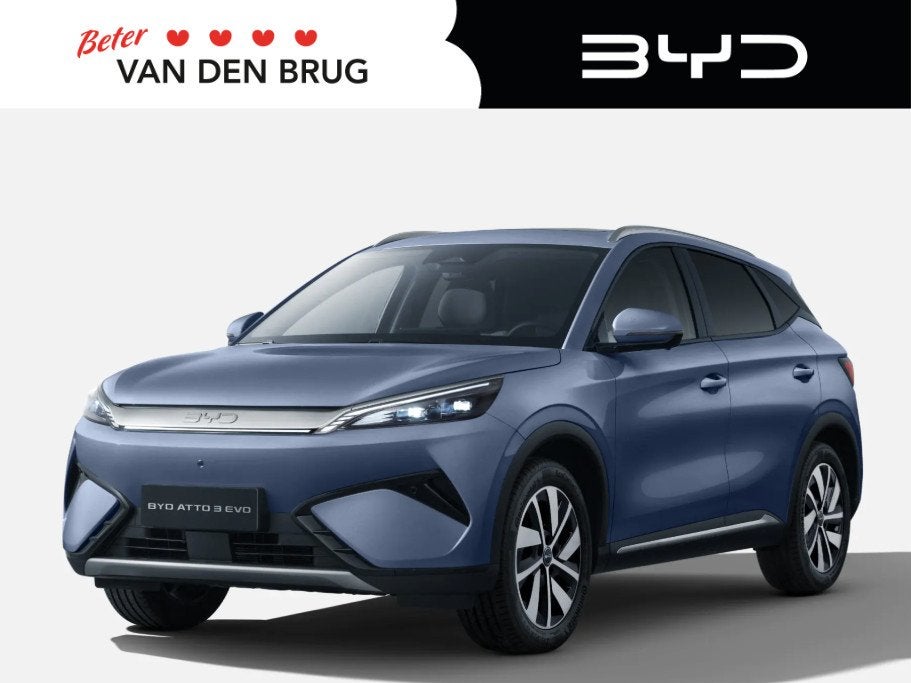 BYD ATTO 3 EVO Excellence 74.8 kWh | 450pk | 0-100 3,9 sec |, Auto's, Automaat, Beige, Blauw, 470 km