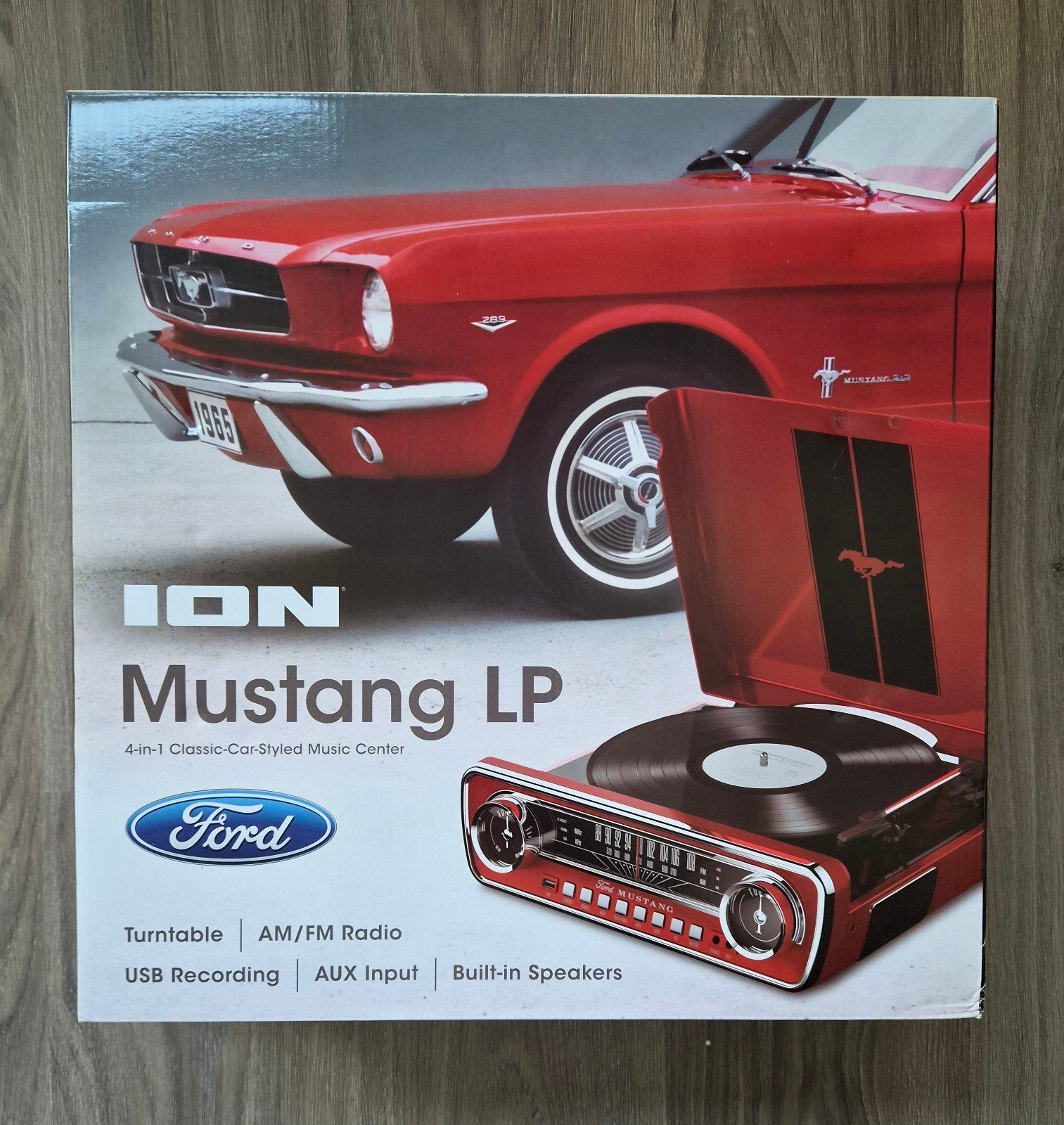 ION Mustang LP 4-in-1 Platenspeler met Radio en USB, Ophalen