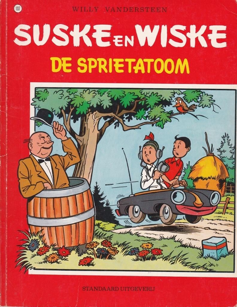 SUSKE EN WISKE – 107 – DE SPRIETATOOM - Willy Vanderste, Boeken, Stripboeken, Eén stripboek, Ophalen of Verzenden, Zo goed als nieuw