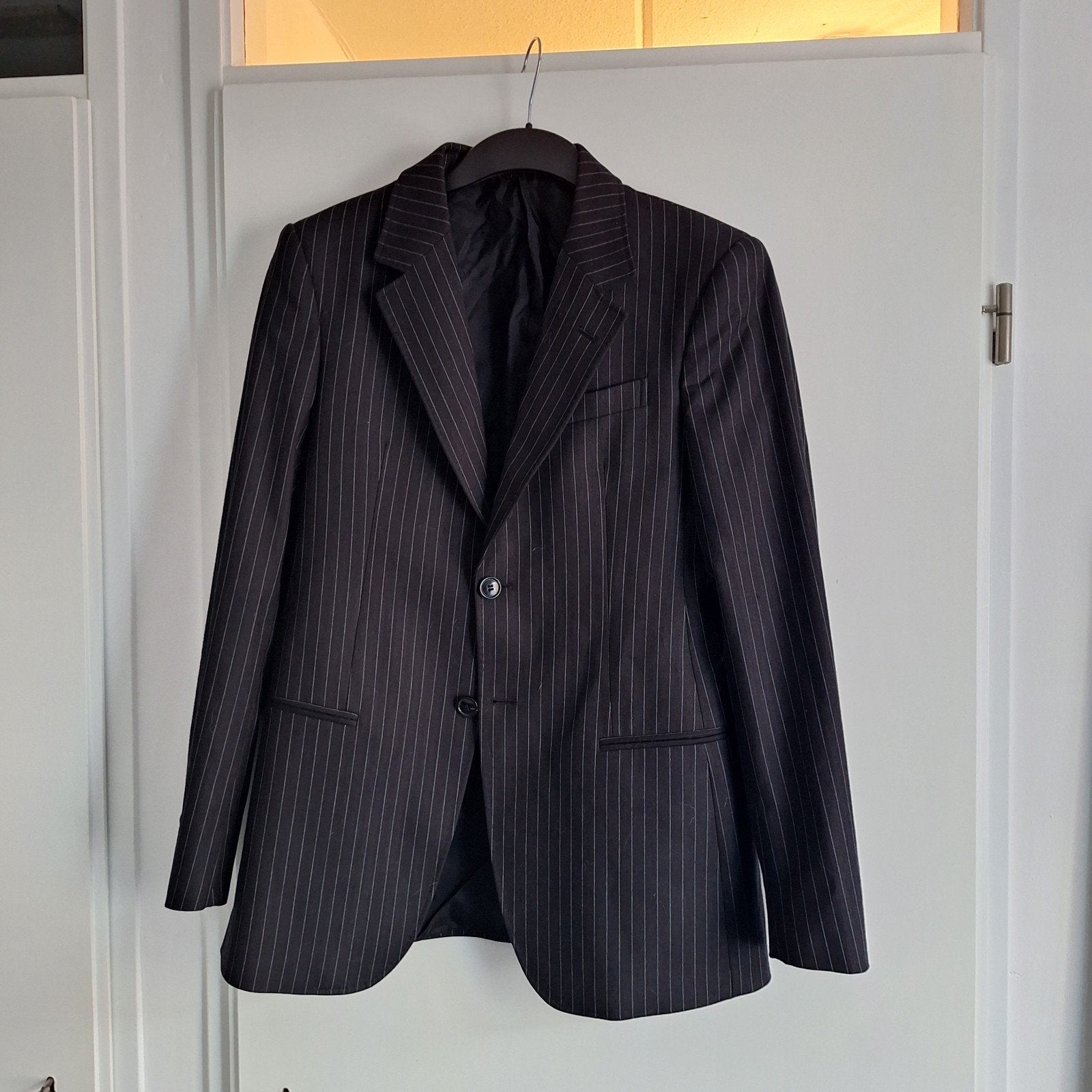 Nieuw Emporio Armani Pak Zwart Krijtstreep Maat 48, Kleding | Heren, Kostuums en Colberts, Emporio Armani, Maat 48/50 (M), Zwart