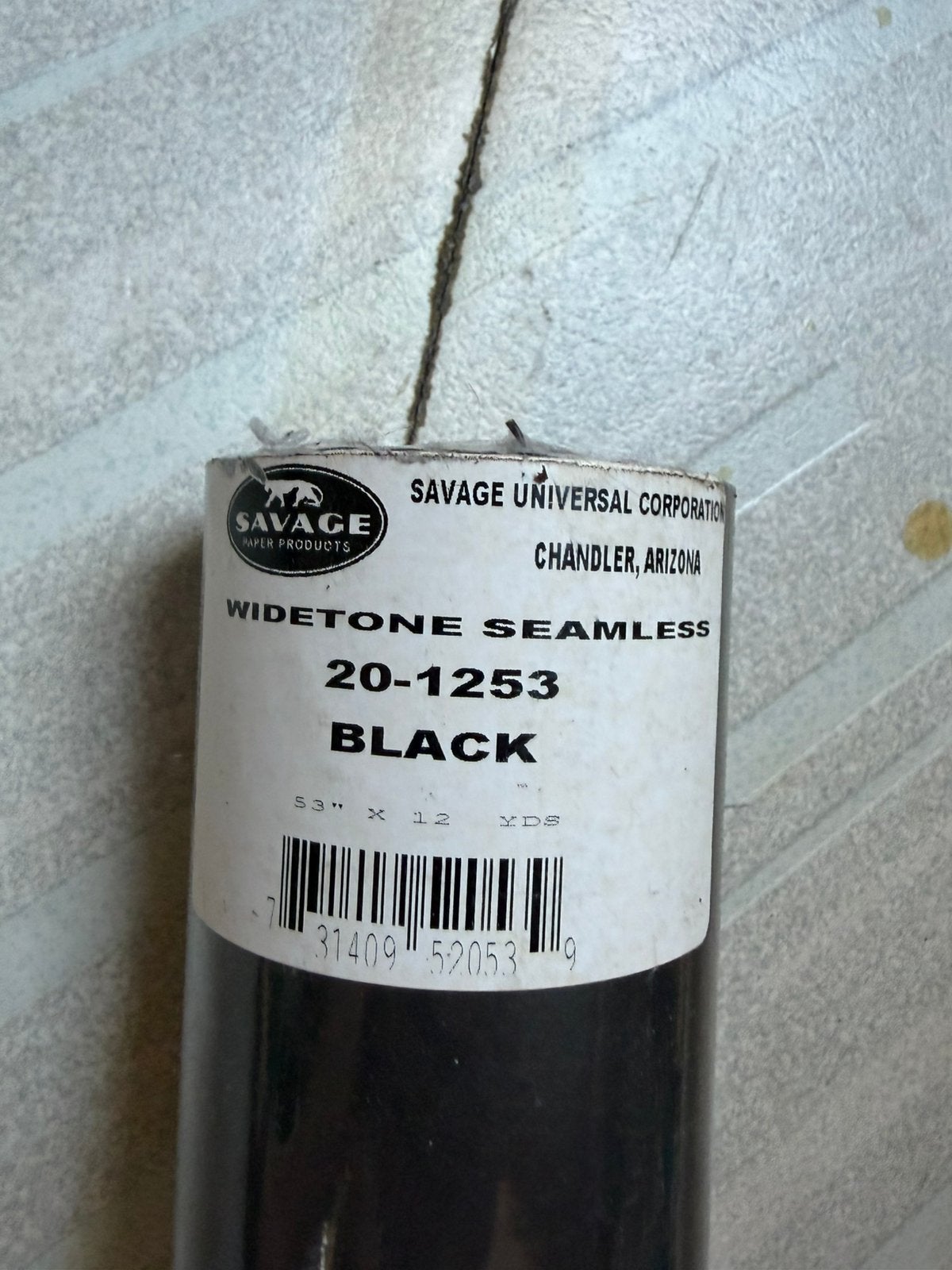 Savage Achtergrondrol Super Black (nr 20) 1.35m x 11m, Ophalen, Nieuw