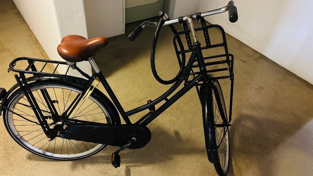 DUTCH BIKE PEDAL-BRAKE — 2 LOCKS INCLUDED, Ophalen, Gebruikt, Overige merken