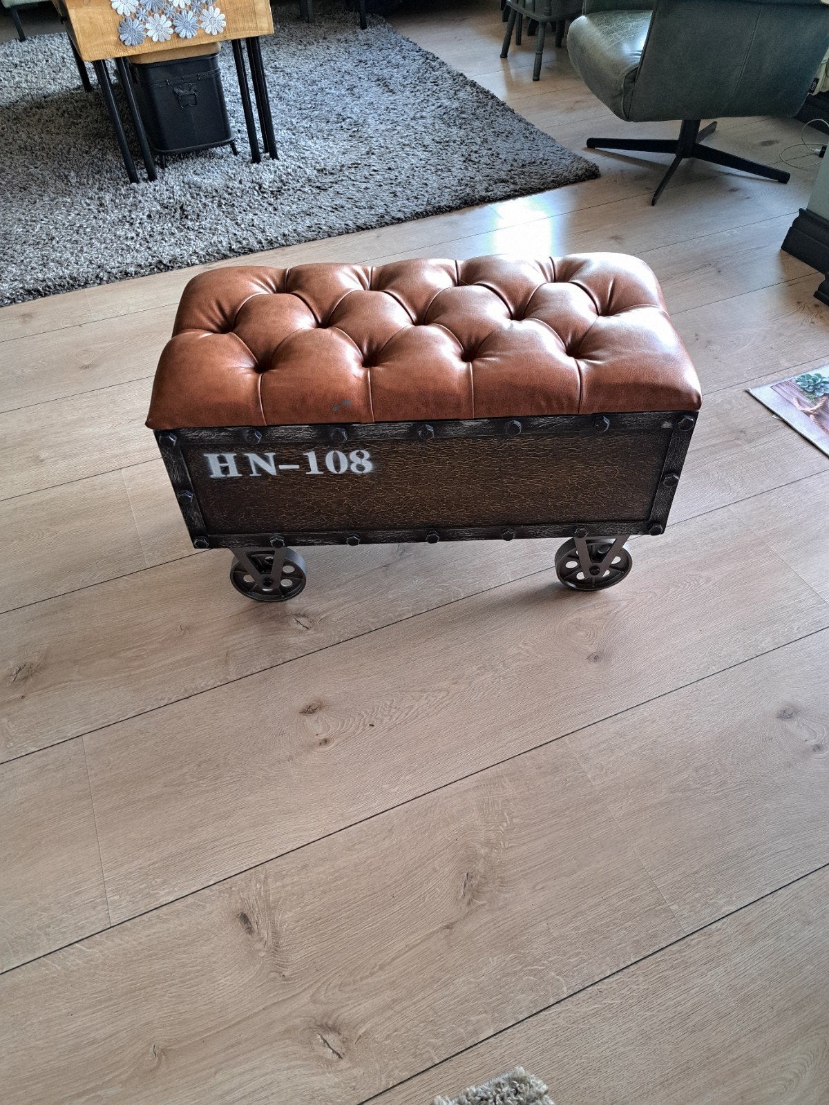 Opbergkist kist op wielen B80D40 H47, Ophalen, Zo goed als nieuw, Rechthoekig, Minder dan 50 cm