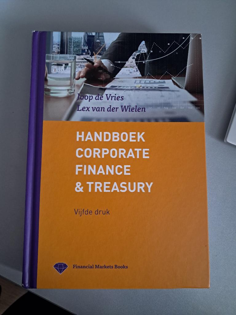 Handboek corporate finance & treasury, Ophalen of Verzenden, Zo goed als nieuw, Overige niveaus