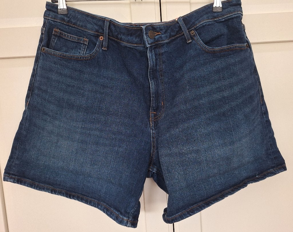 White Stuff nieuwe blauwe jeans shorts korte broek 50 XXXL, Blauw, White Stuff, Overige jeansmaten, Nieuw