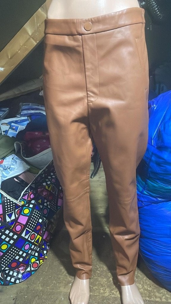 Nieuwe Echt Leren Dames Broek – Camel / Cognac – Maat XXL, Kleding | Dames, Bruin, Maat 46/48 (XL) of groter, Nieuw, Ophalen of Verzenden