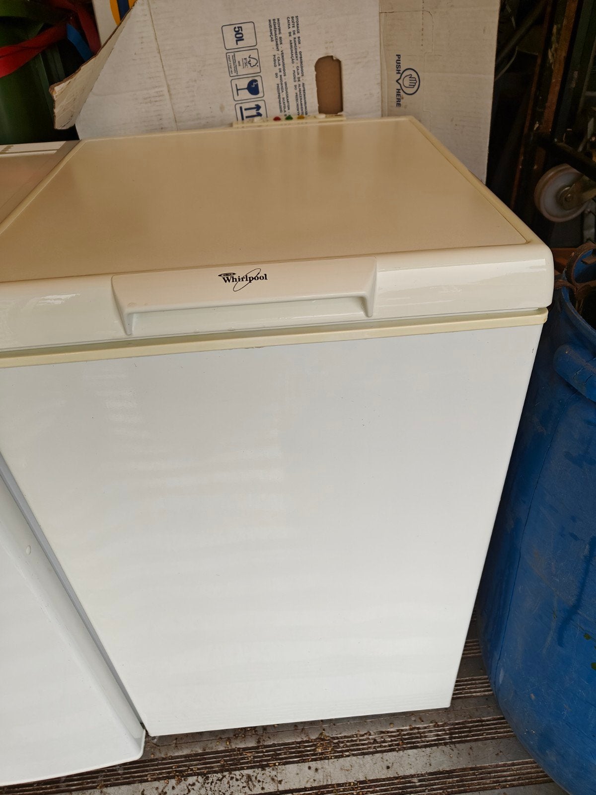 Whirlpool Tafelmodel vrieskist, 85 tot 120 cm, Vrieskist, Gebruikt, Minder dan 60 cm