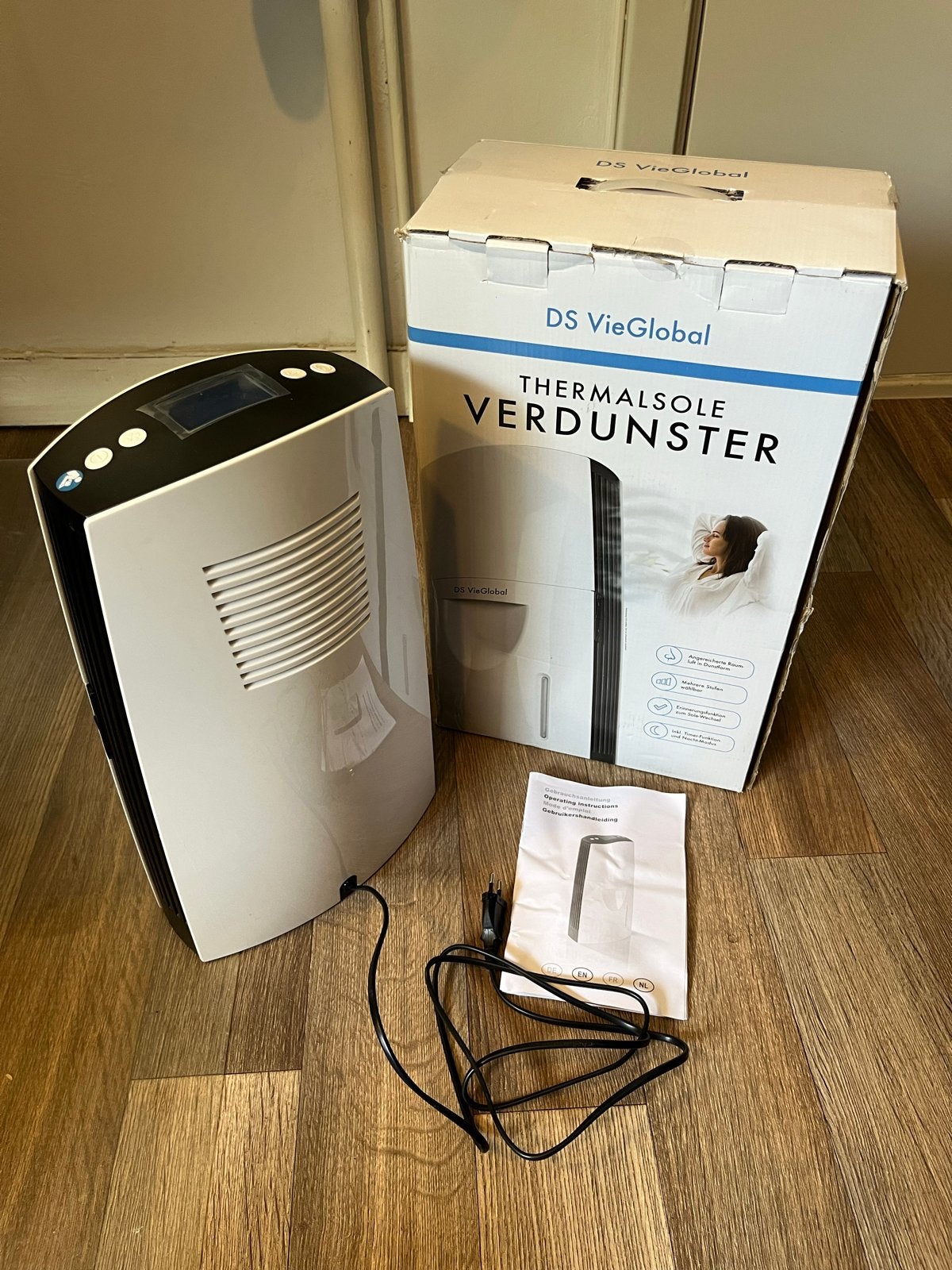DS VieGlobal Thermasole Verdamper Luchtbevochtiger, Ophalen of Verzenden, Zo goed als nieuw, Luchtbevochtiger