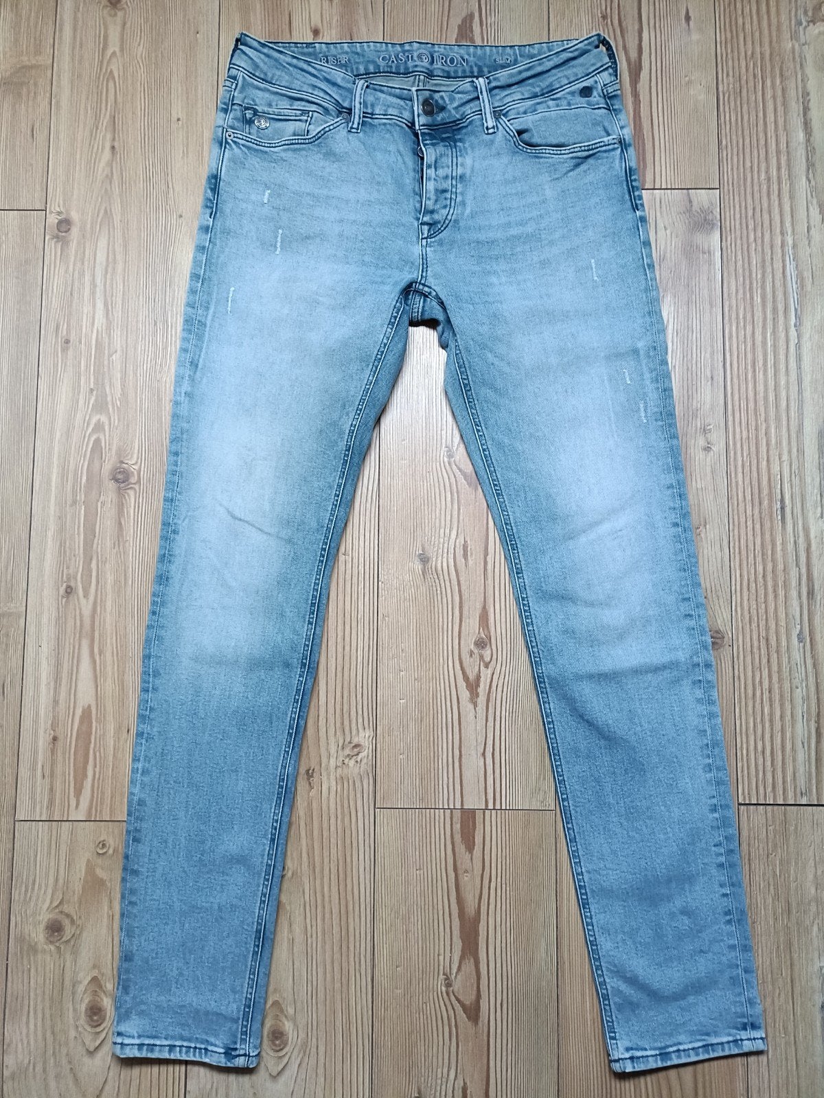 Cast Iron stretch maat 33-34, Ophalen of Verzenden, Zo goed als nieuw, Blauw, W33 - W34 (confectie 48/50)