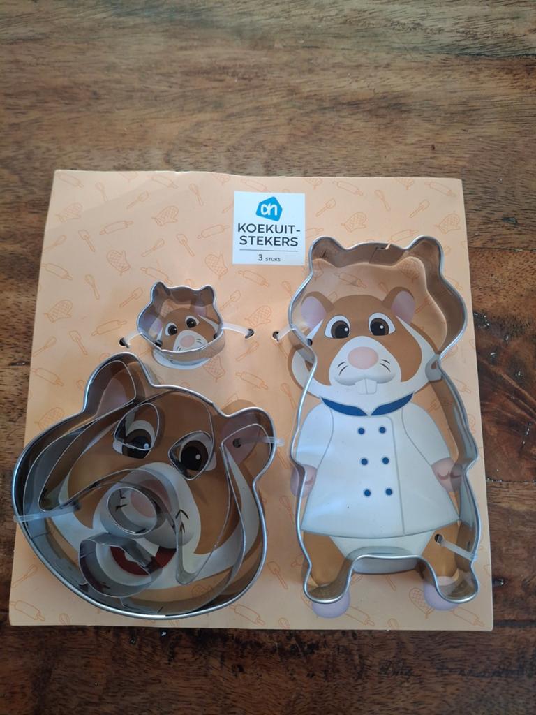 Albert Heijn Koekuitstekers Hamster 3 stuks, Huis en Inrichting, Keuken | Keukenbenodigdheden, Ophalen of Verzenden