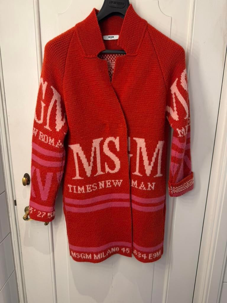 MSGM vest, wol, Ophalen of Verzenden, Zo goed als nieuw, Maat 36 (S), Rood