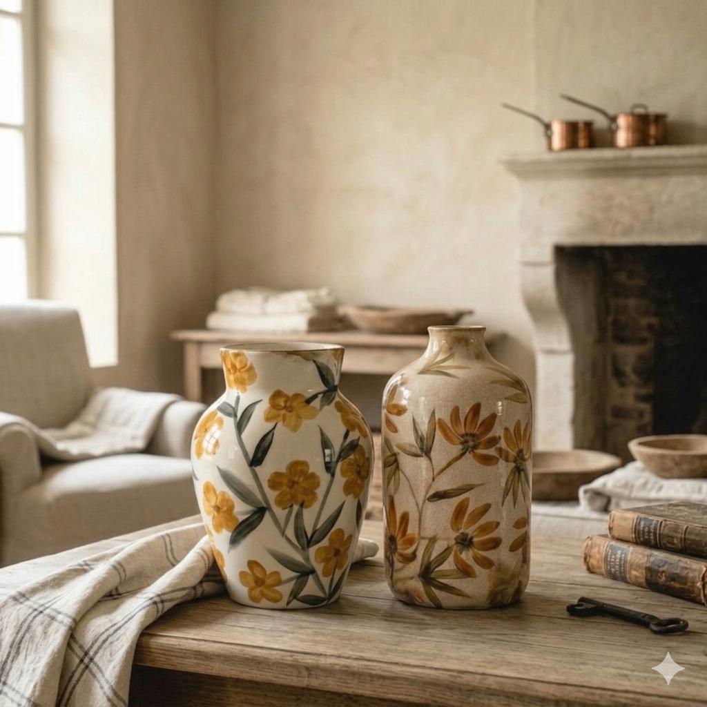 Handbeschilderde vaas, Huis en Inrichting, Overige kleuren, Nieuw, Ophalen of Verzenden, Info@sommerfield.nl