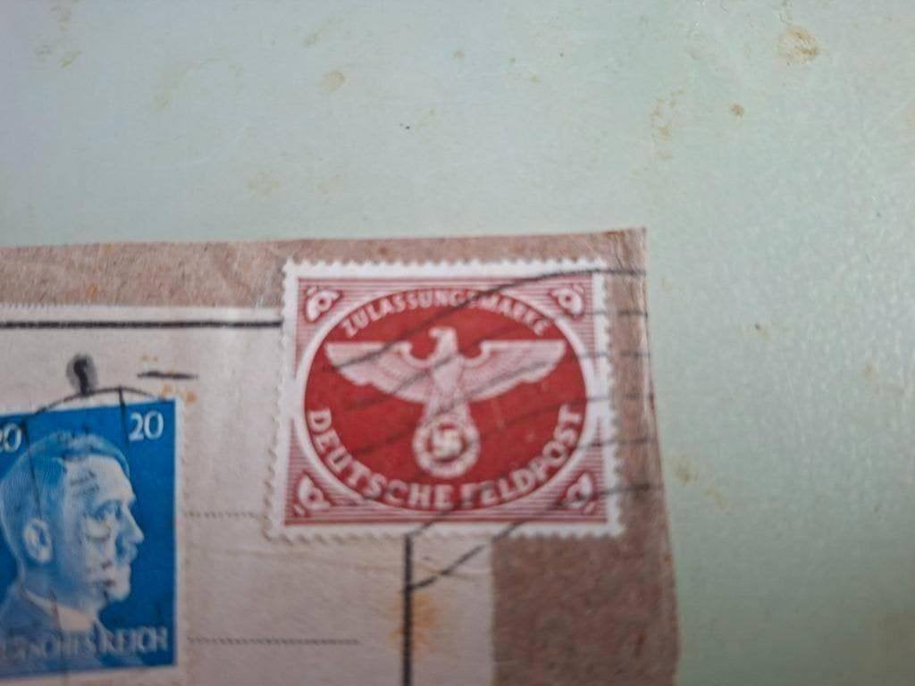 Feldpost: Michel 2 op feldpost, gedeeltelijke pakketkaart, Verzenden, Duitse Keizerrijk