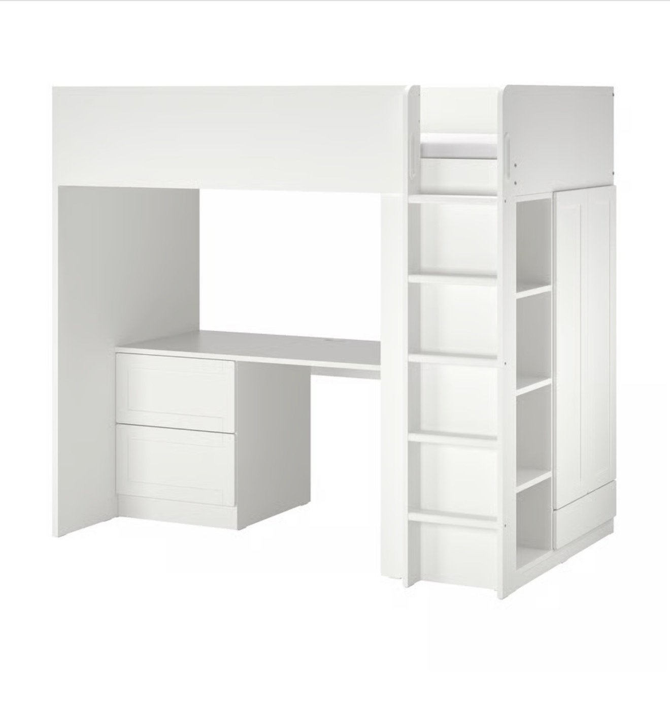 Ikea hoogslaper smastad mag Z.S.M weg i.v.m nieuwe bed, Ophalen, Zo goed als nieuw, Hoogslaper