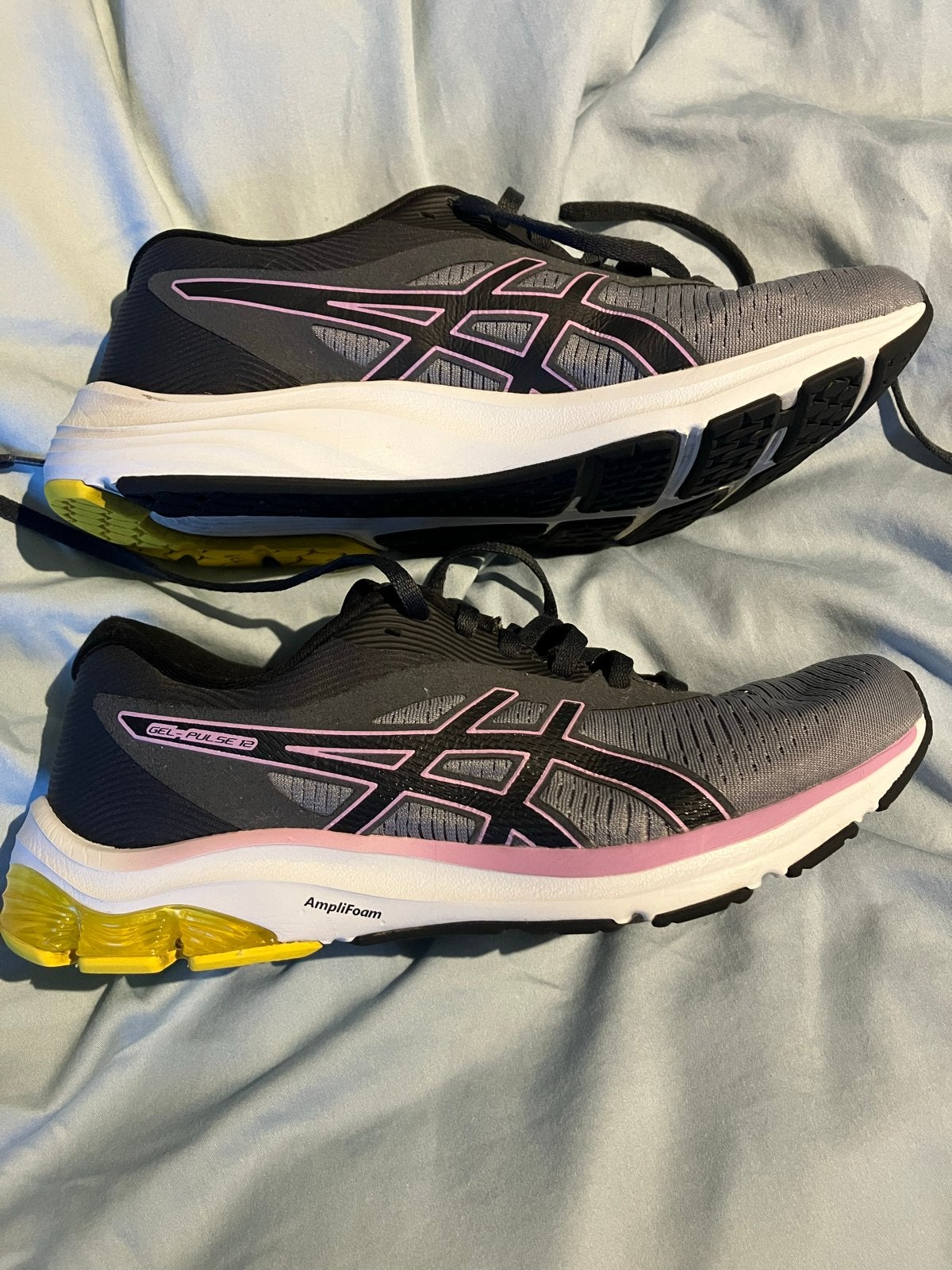 ASICS GEL-PULSE 12 hardloopschoenen - Maat 40.5, Ophalen of Verzenden, Zo goed als nieuw, Grijs, Sneakers of Gympen