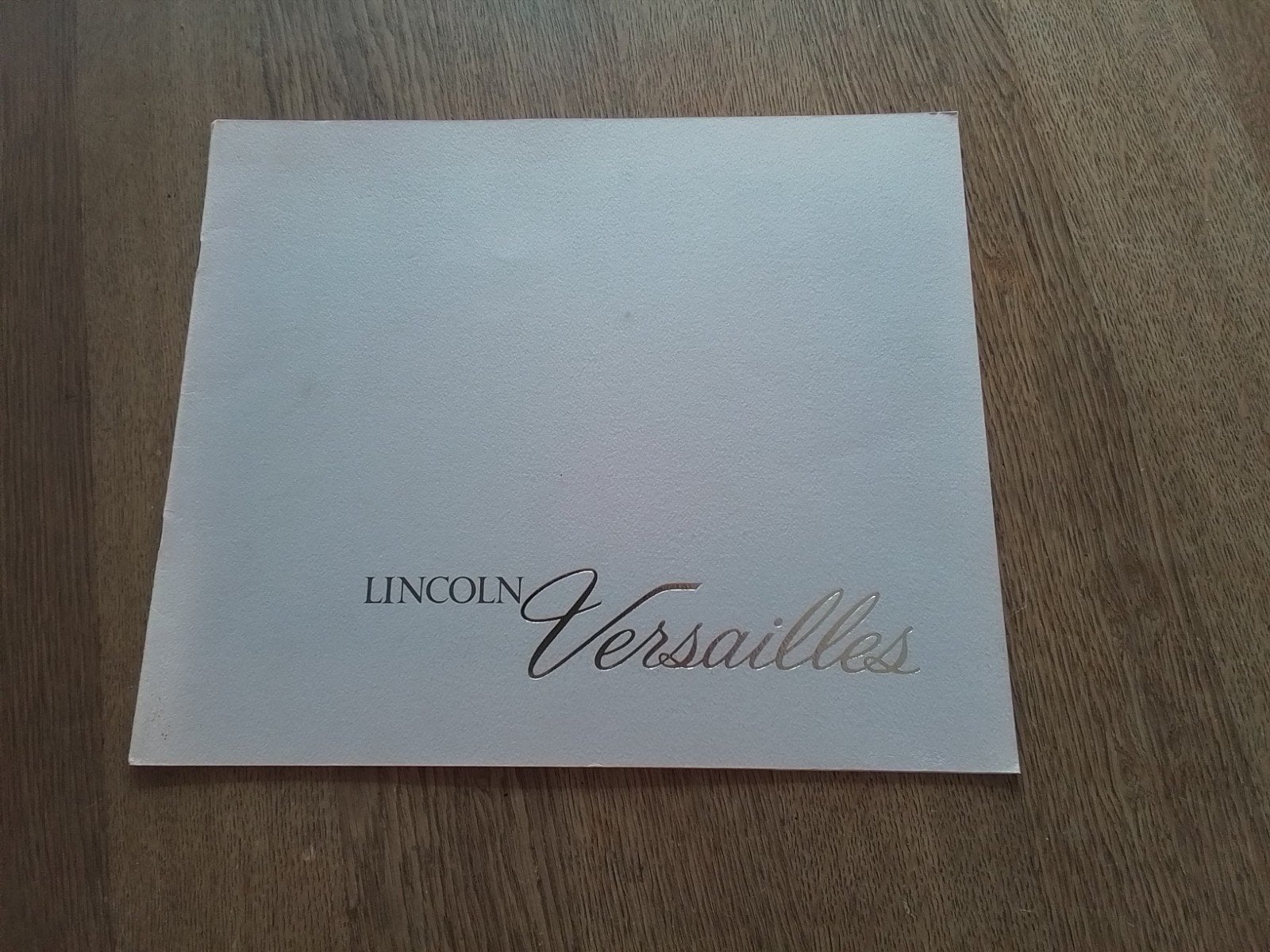 Folder Lincoln Versailles 1978, Ophalen of Verzenden, Gelezen