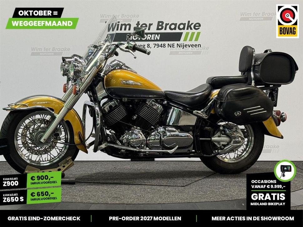 Yamaha XVS 650 A Drag Star (bj 2001) 59.590 km, Motoren, 2 cilinders, Bedrijf, Onbekend, YAMAHA