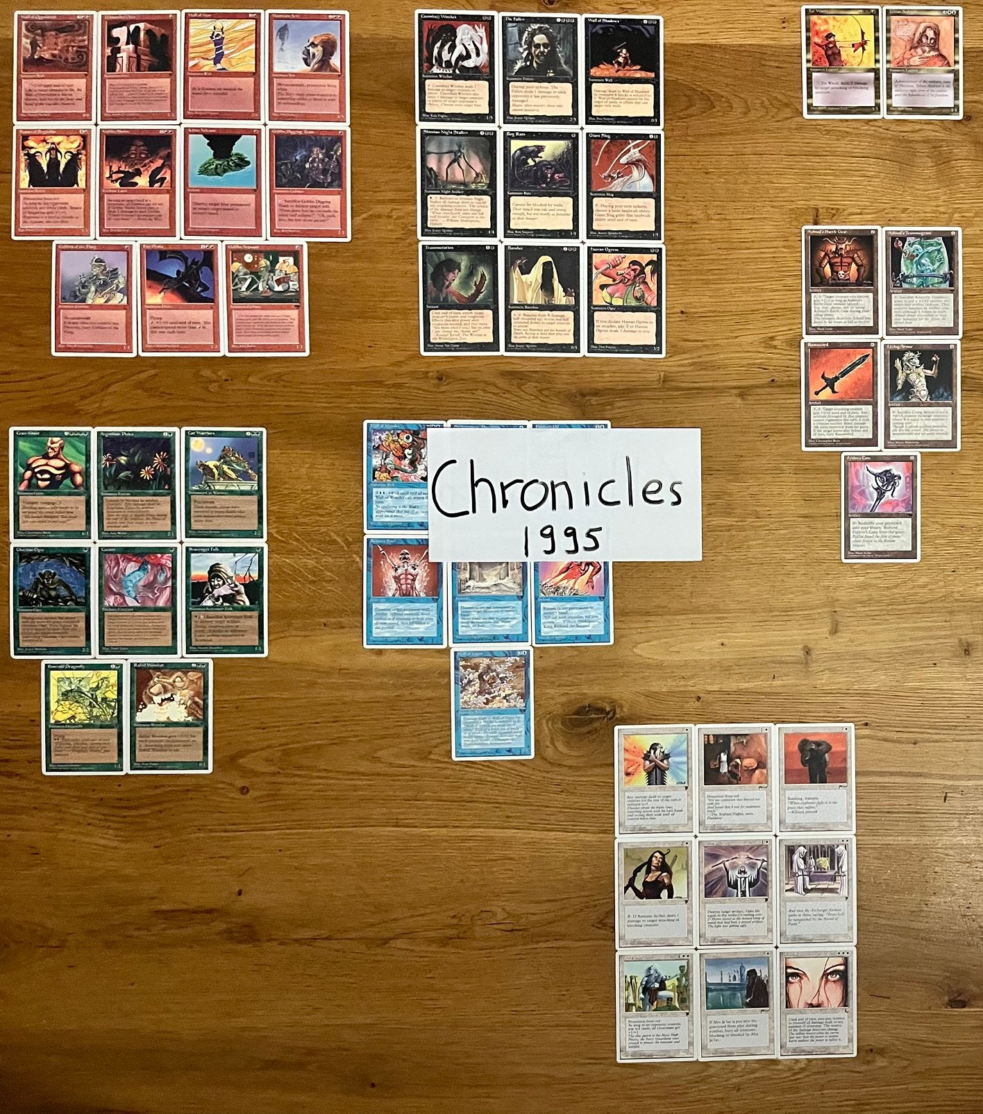 Magic: The Gathering Chronicles (CHR) Bundel 1995 51 kaarten, Hobby en Vrije tijd, Ophalen of Verzenden, Zo goed als nieuw, Meerdere kaarten