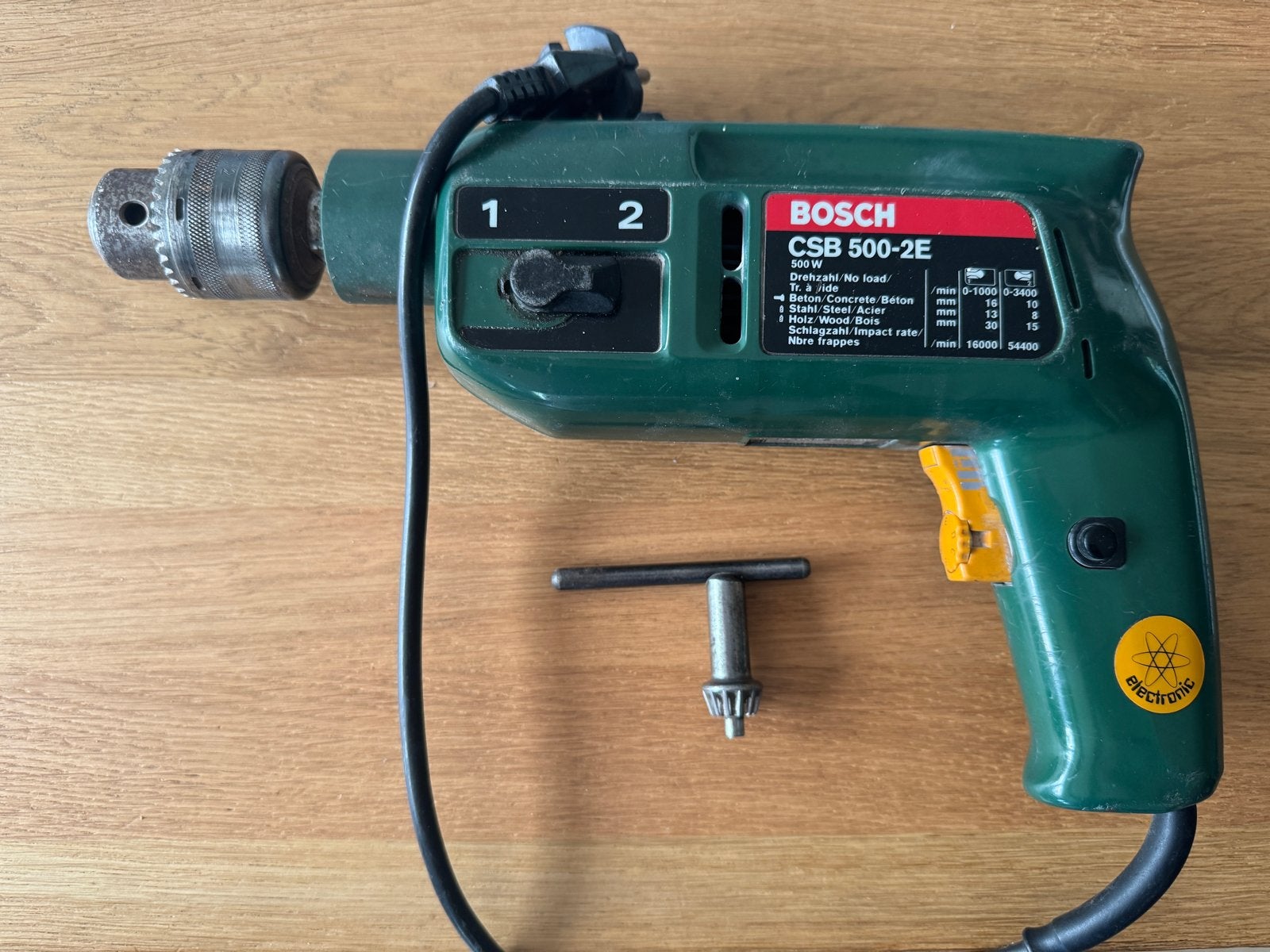 Bosch CSB 500-2E Klopboormachine 500W, Boormachine, Gebruikt, Ophalen of Verzenden, Klopboormechanisme