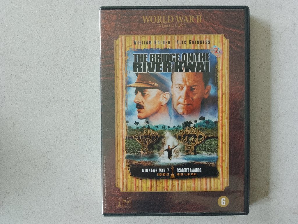 The bridge on the river Kwai - David Lean (1957), Alle leeftijden, Overige genres, Ophalen of Verzenden, Zo goed als nieuw