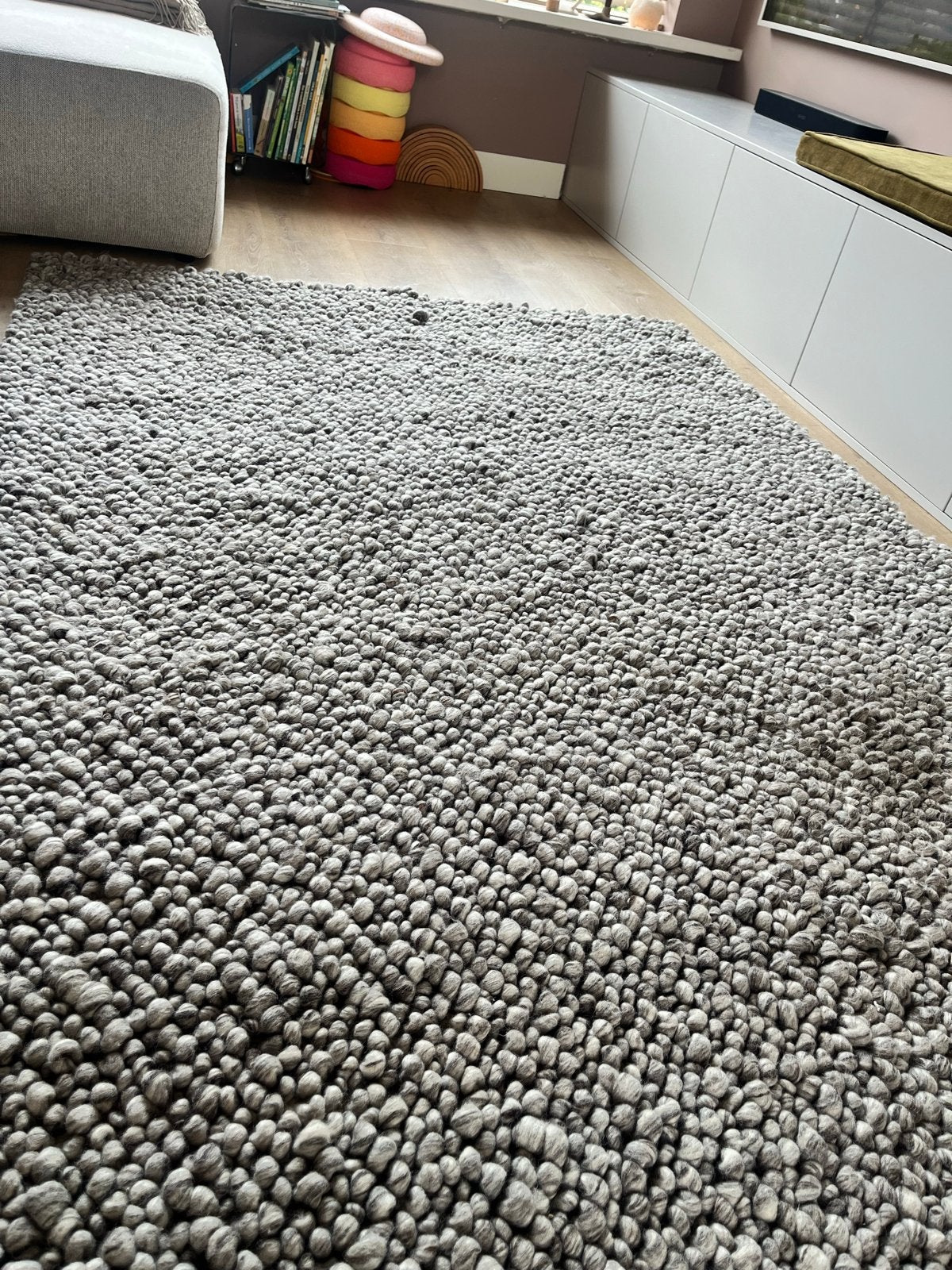 IKEA GÅDSTRUP Vloerkleed - Grijs, 160x230cm, Huis en Inrichting, Stoffering | Tapijten en Kleden, Ophalen, 150 tot 200 cm, 200 cm of meer